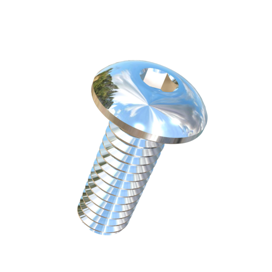 Titanium #4-48 X 5/16 UNF Button Head Socket Drive Allied Titanium Machine Screw